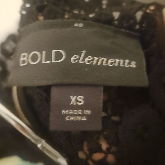 BOLD  elements Lace top Black XS - Picture 2 of 8